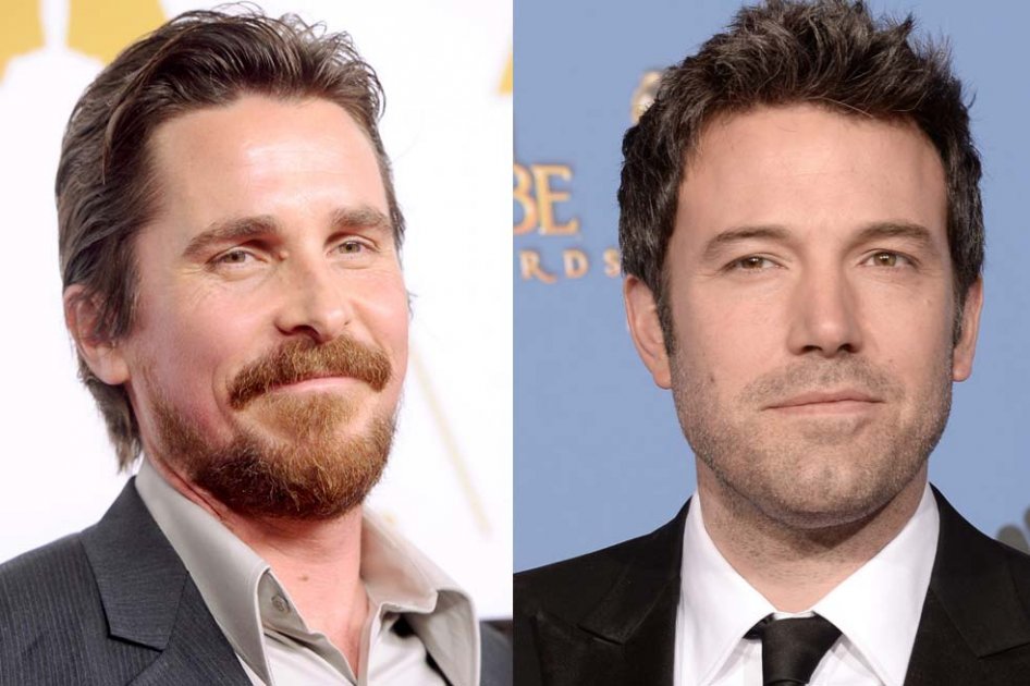 Los actores Christian Bale y Ben Affleck.