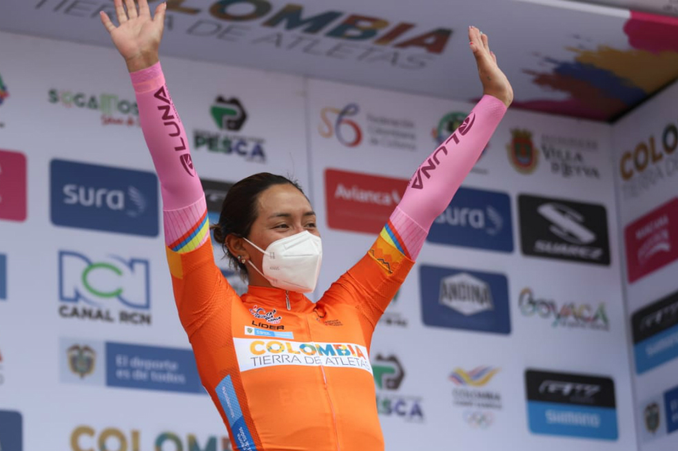 La ecuatoriana Miryam Maritza Núñez, líder de la Vuelta a Colombia Femenina