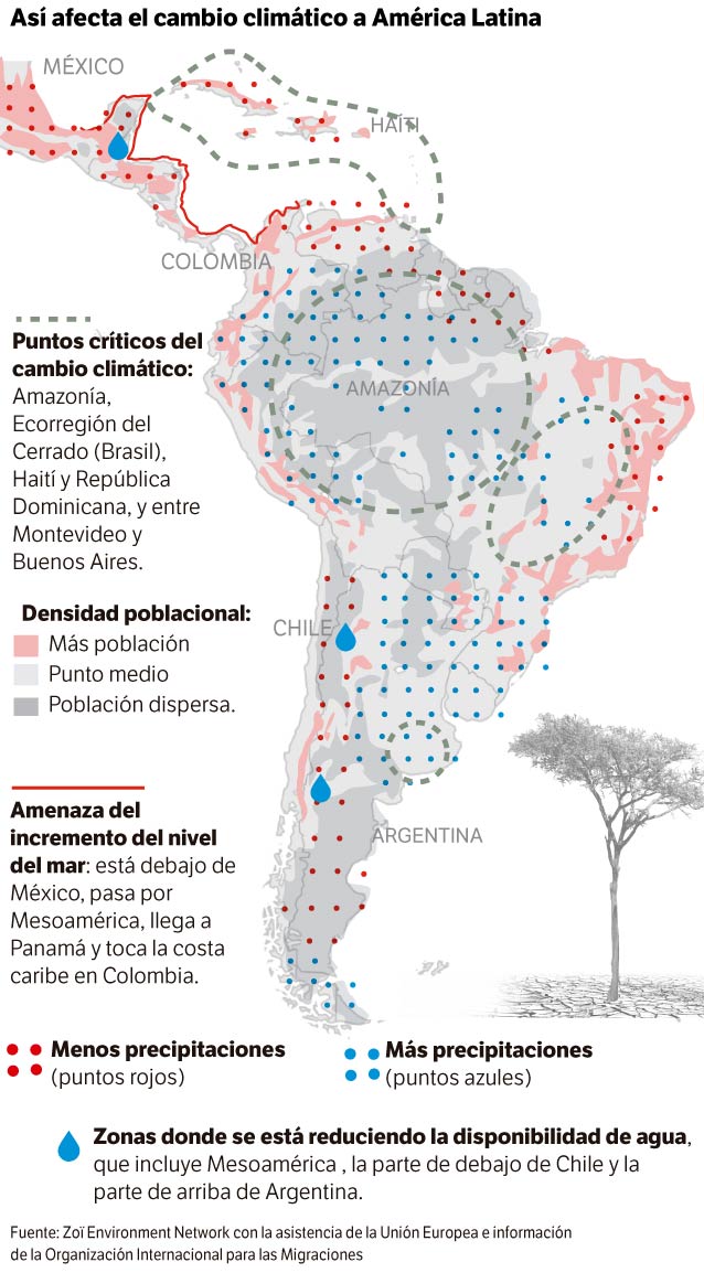 Así afecta el cambio climático a América Latina