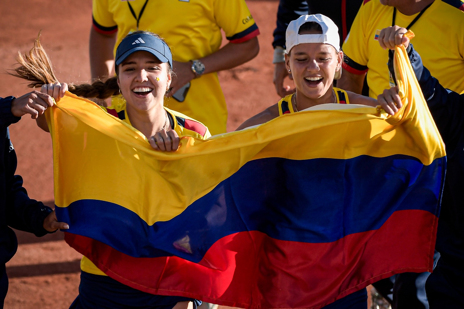 En imágenes: así fue triunfo de Colombia sobre Francia en la Copa Billie Jean King