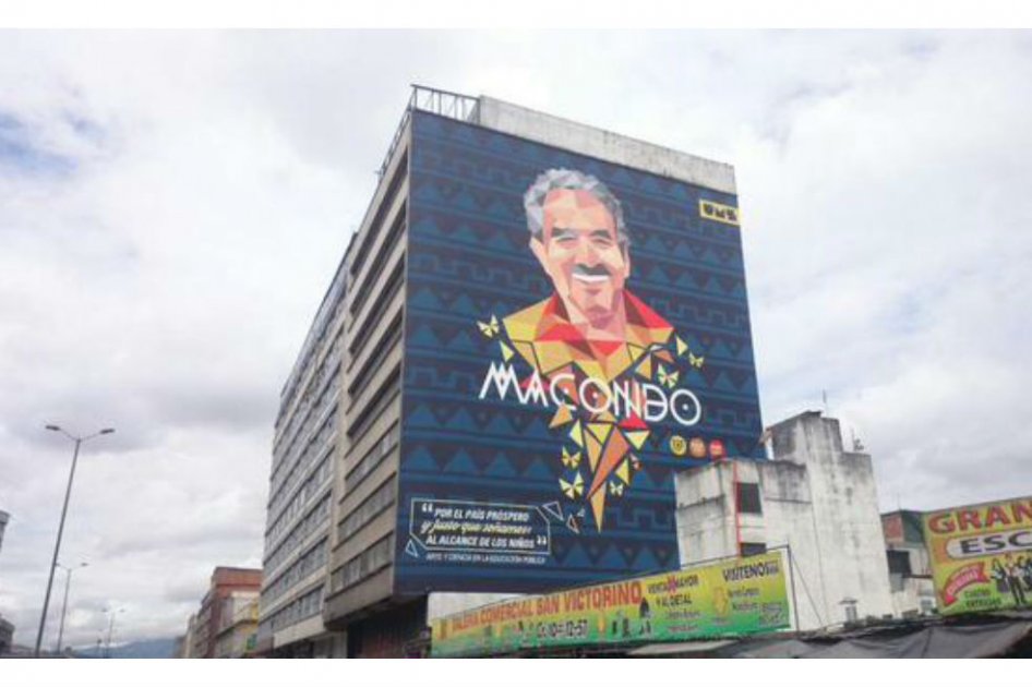 Bogotá recuerda a Gabo con un mural gigante