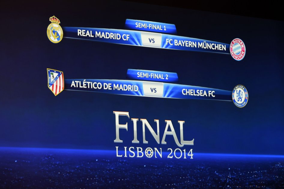 Real Madrid-Bayern Múnich y Atlético Madrid-Chelsea serán las semifinales