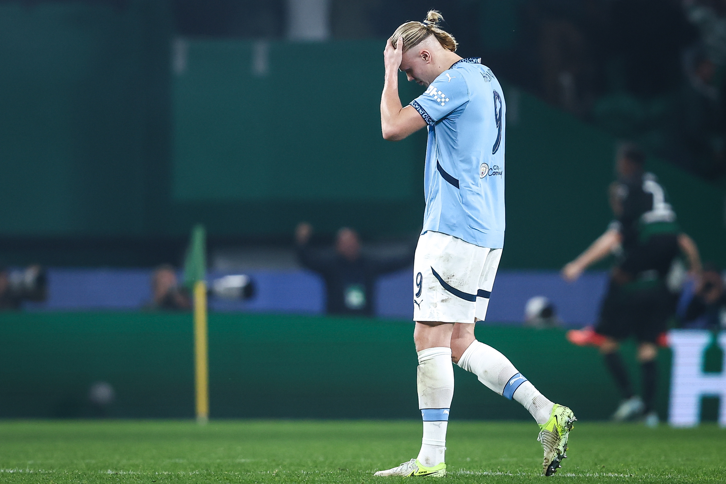 Lisboa (Portugal), 05/11/2024.- Manchester City player Erling Haaland during the UEFA Champions League soccer match between Sporting CP and Manchester City in Lisbon, Portugal, 05 November 2024. (Liga de Campeones, Lisboa) EFE/EPA/RODRIGO ANTUNES