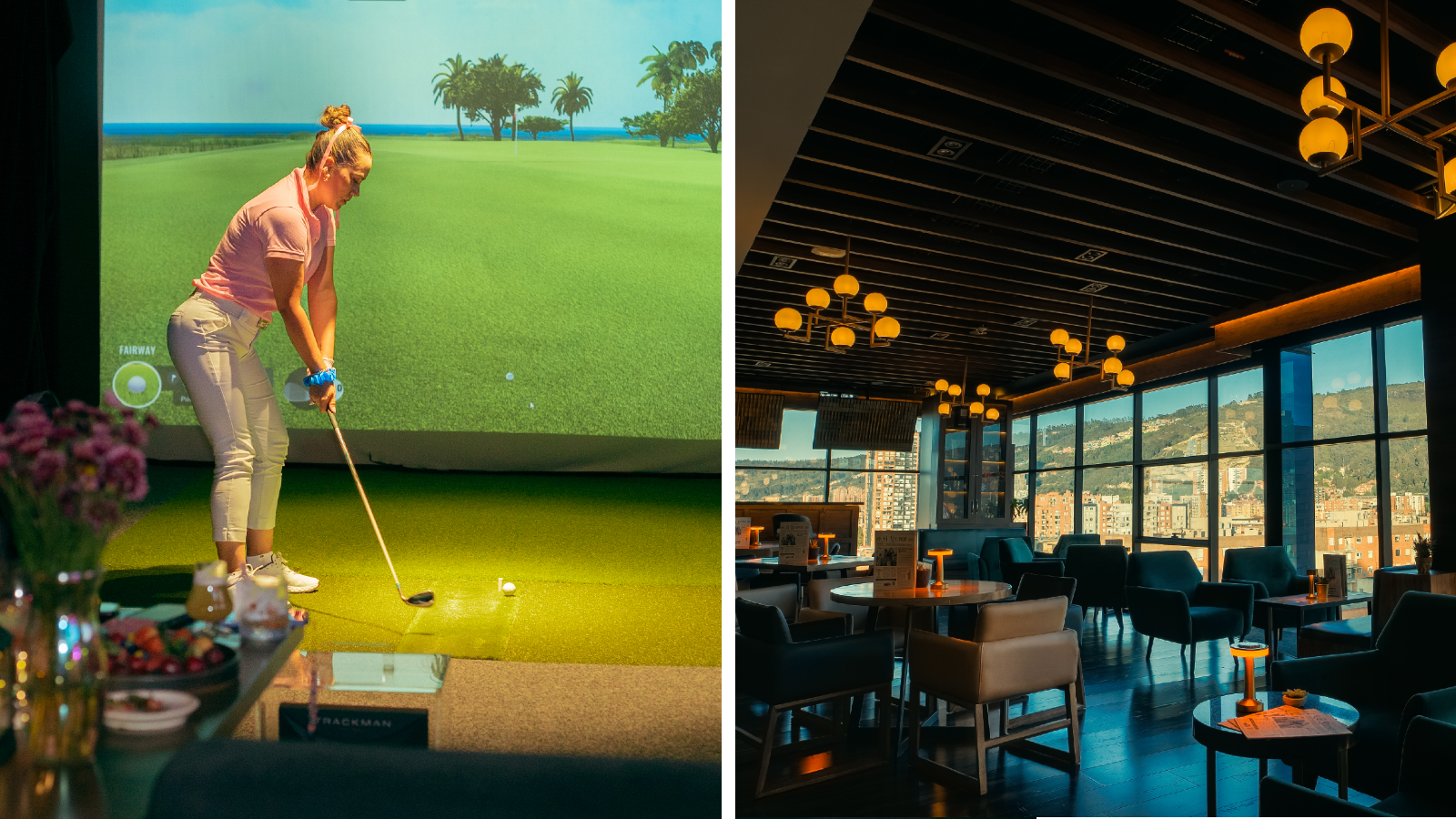 G Lounge, un restobar que combina golf y entretenimiento en Bogotá