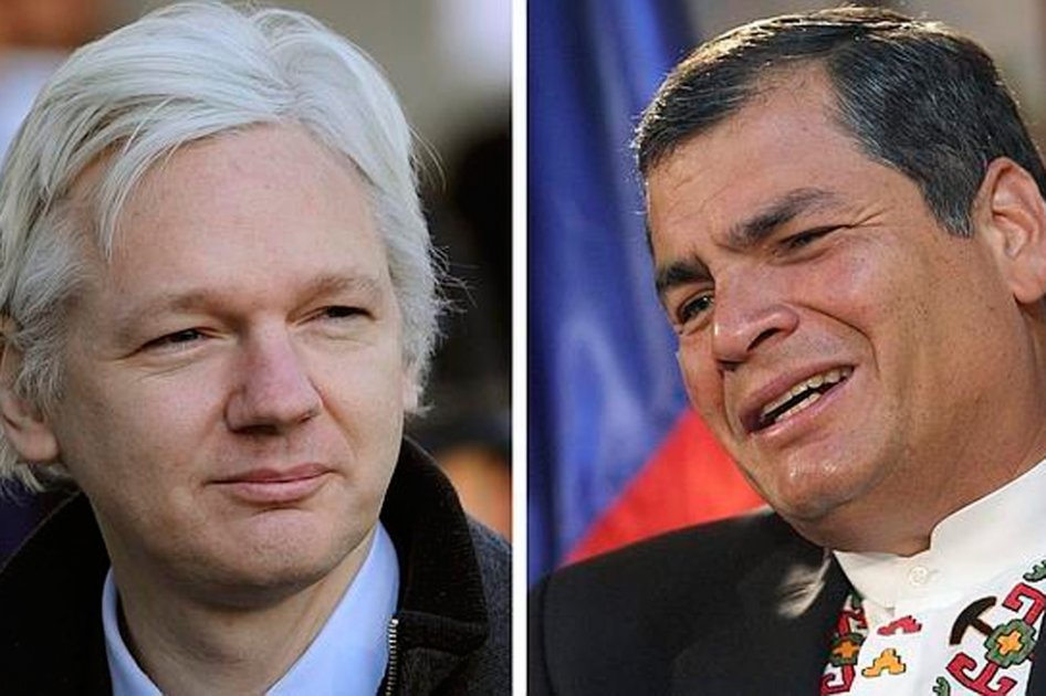 Correa recibió informe de cancillería sobre asilo a Julian Assange