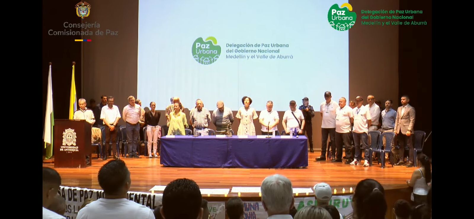 La entrega del informe se hizo en la Universidad de Antioquia.
