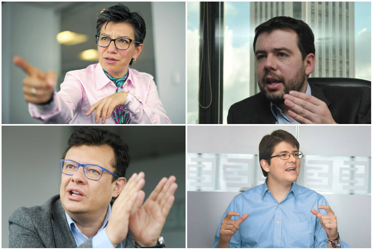 Los cuatro candidatos fueron los "finalistas" de una baraja de casi 10 aspirantes. / Archivo El Espectador.