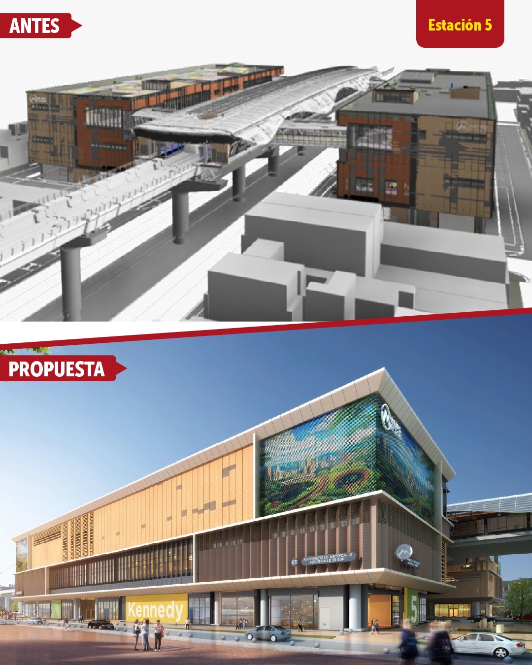 Metro de Bogotá renovará las fachadas de sus estaciones: así será el nuevo diseño