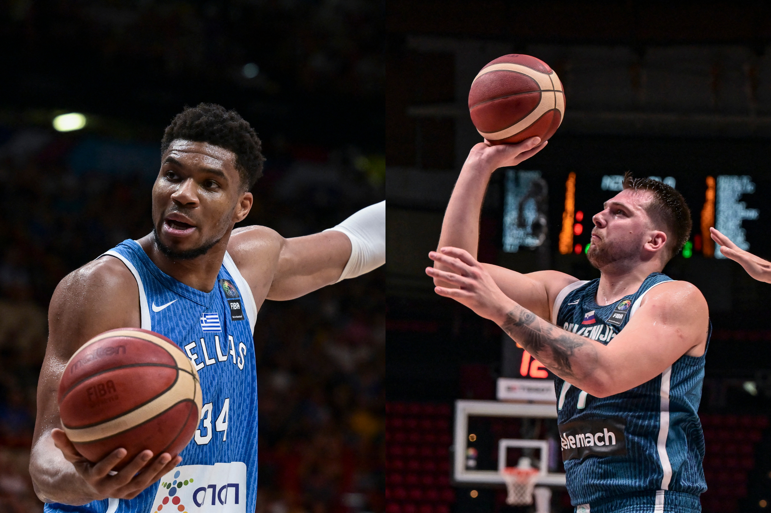 Impresionante duelo por un cupo en los Olímpicos: Doncic vs. Antetokounmpo