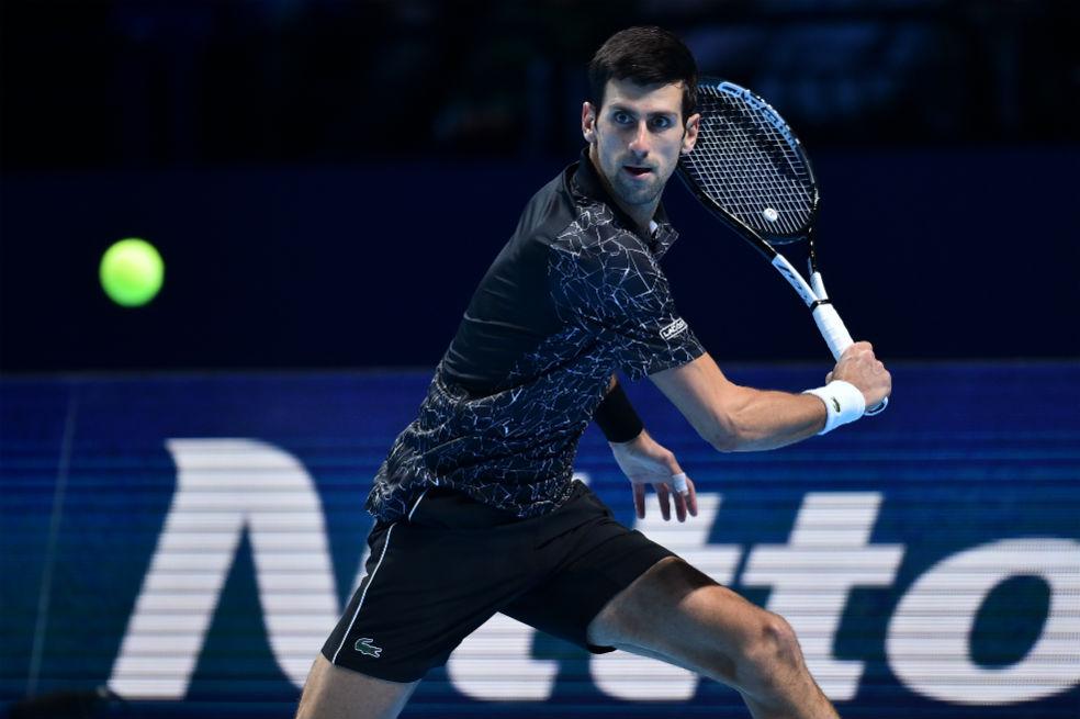 Novak Djokovic quedó a un paso de semifinales en el Torneo de Maestros