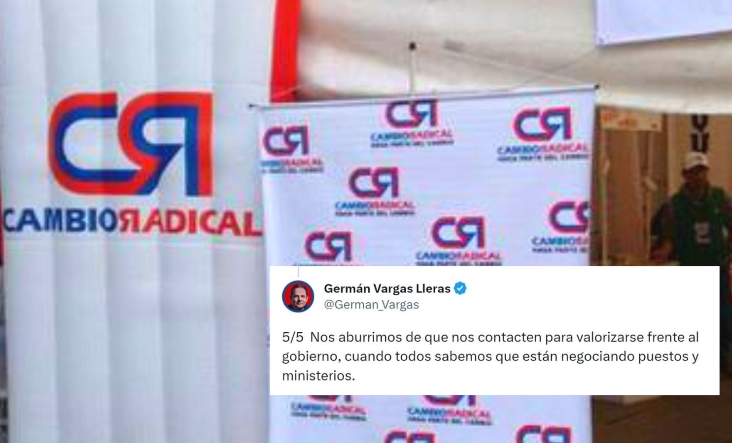 “Un vulgar chantaje”: Vargas Lleras dice que se frustró creación de bloque de oposición