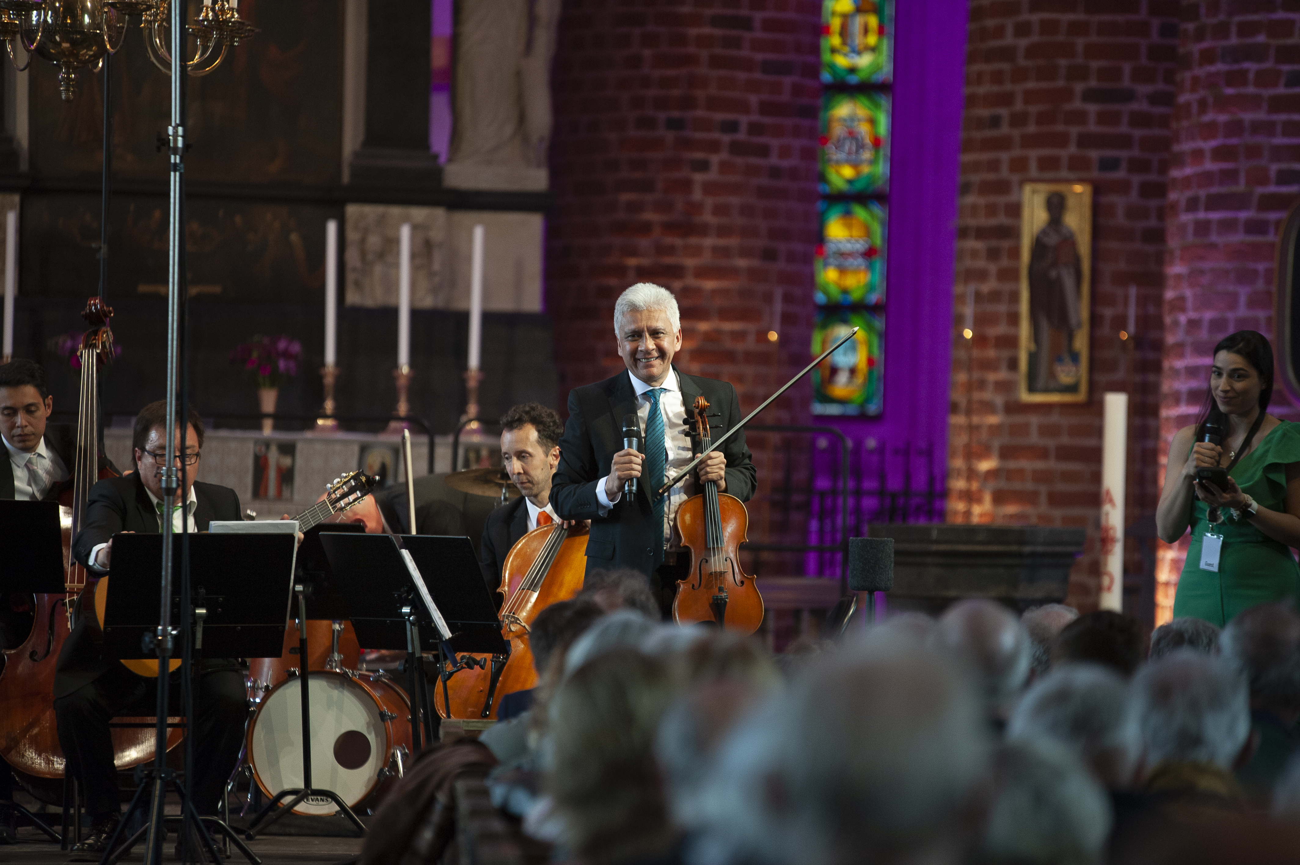 Maestro Ricardo Hernández, músico de la Orquesta Filarmónica de Bogotá y director musical del Ensamble Entrevera’o, agrupación de cámara de la Orquesta que también participó en el Festival Tommie Haglund.