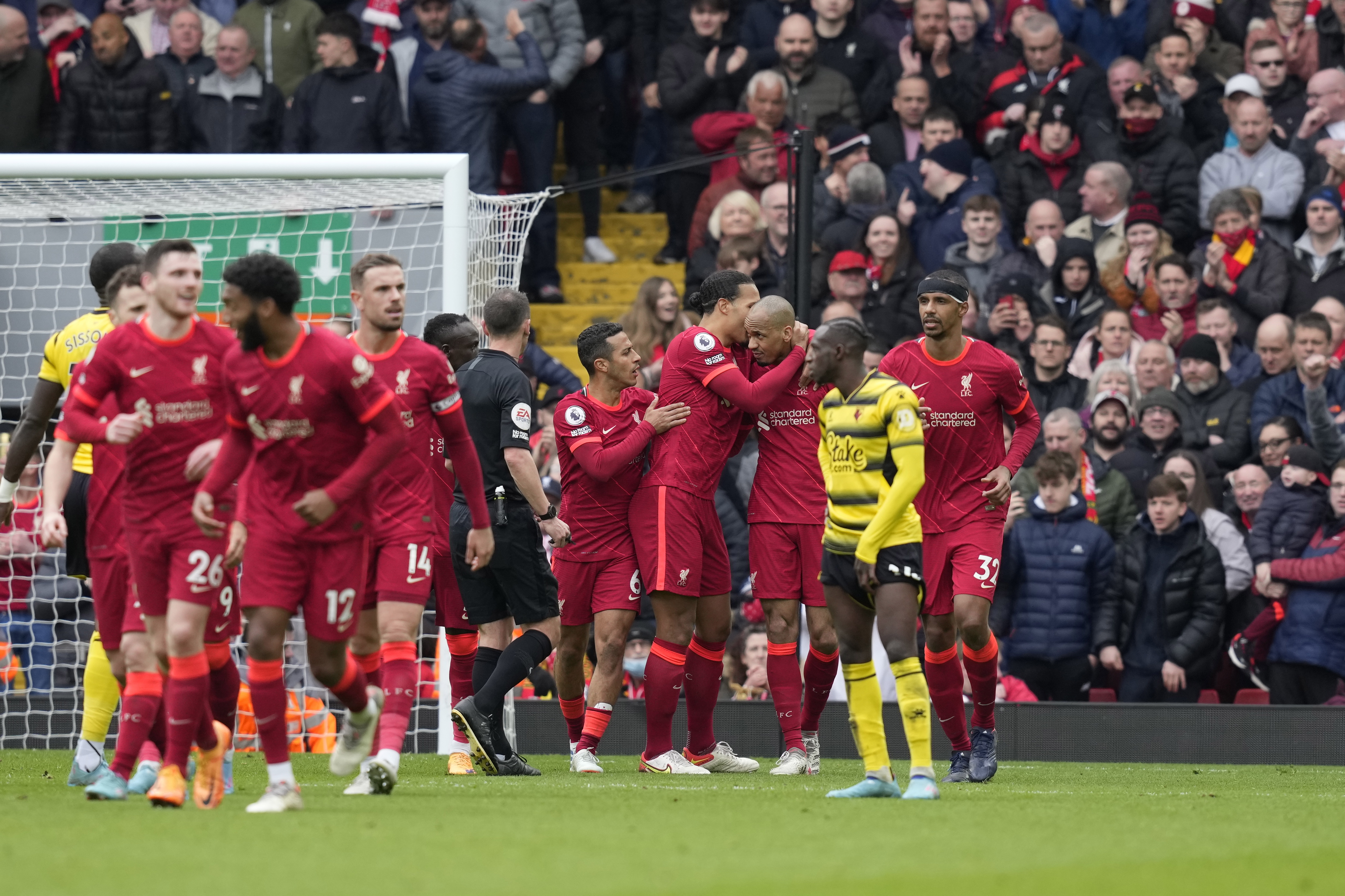 Sin Luis Díaz, Liverpool le ganó al Watford del ‘Cucho’ Hernández