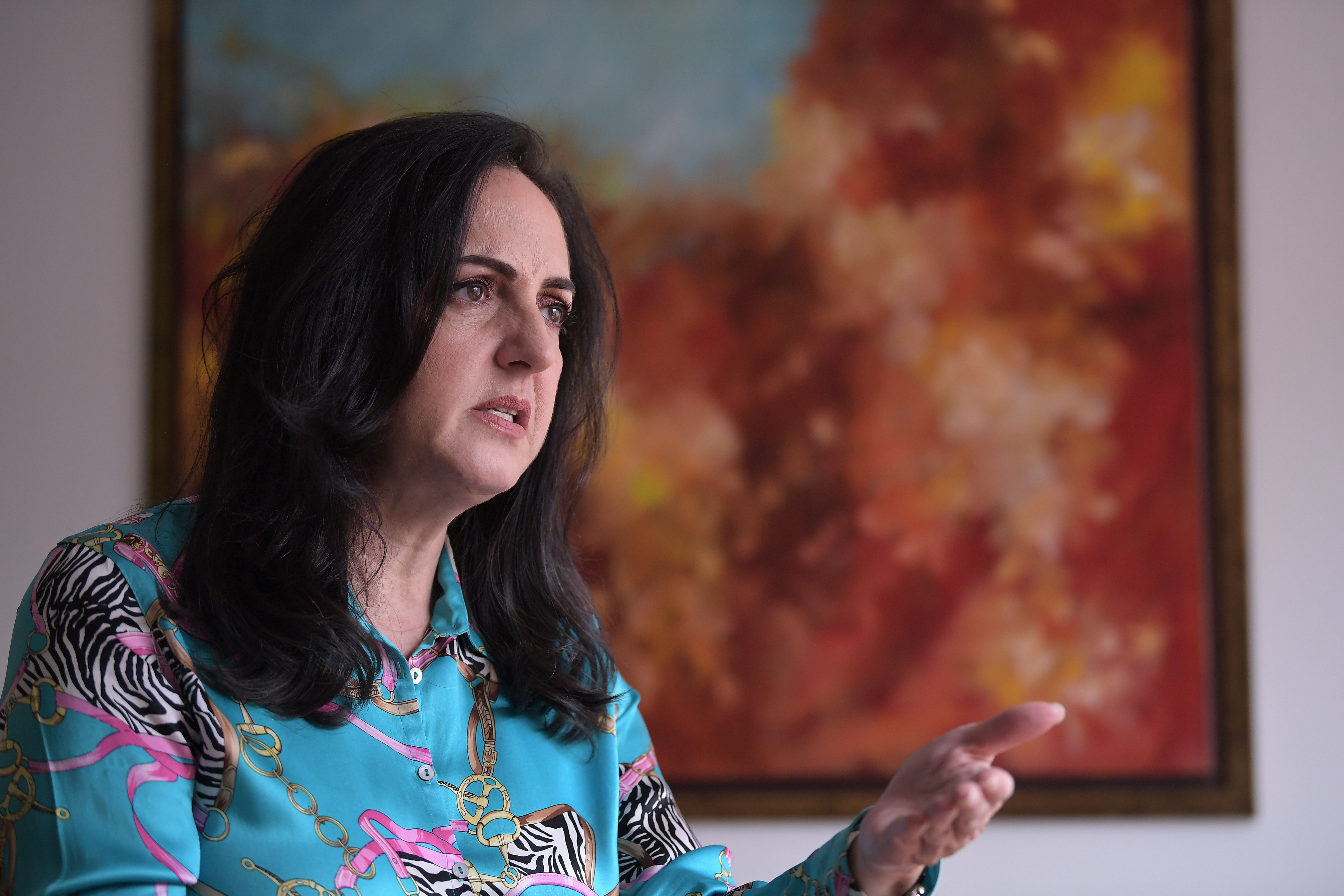 Senadora y precandidata presidencial por el partido político Centro Democrático.