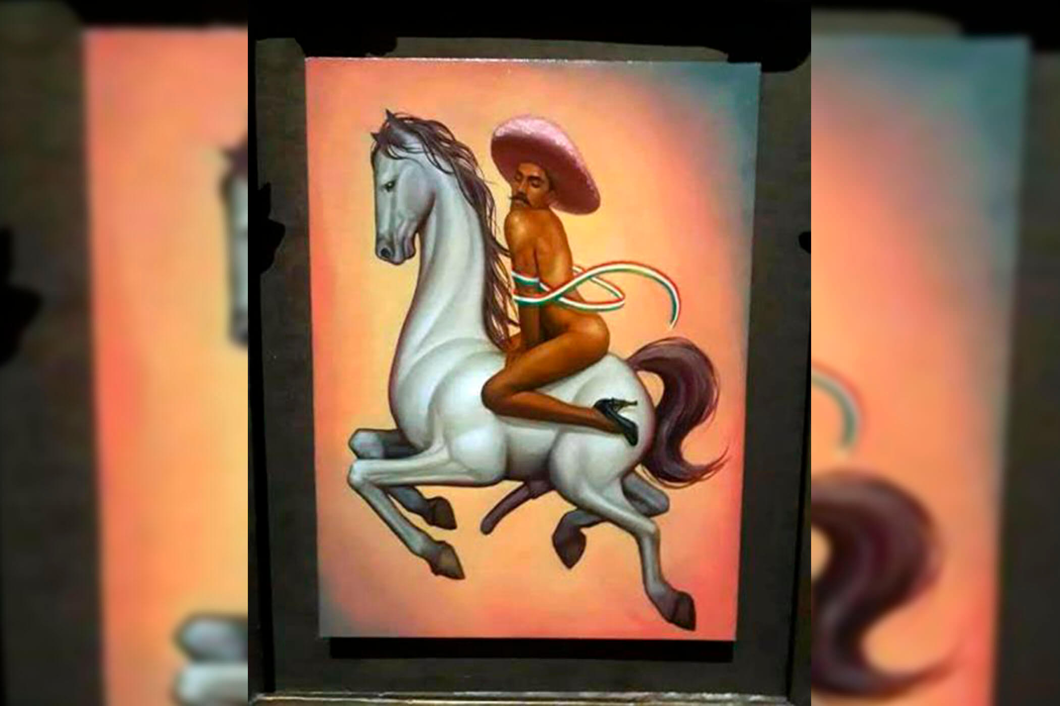 Familia pondrá nota que describe como «inadecuada», pintura de Emiliano Zapata