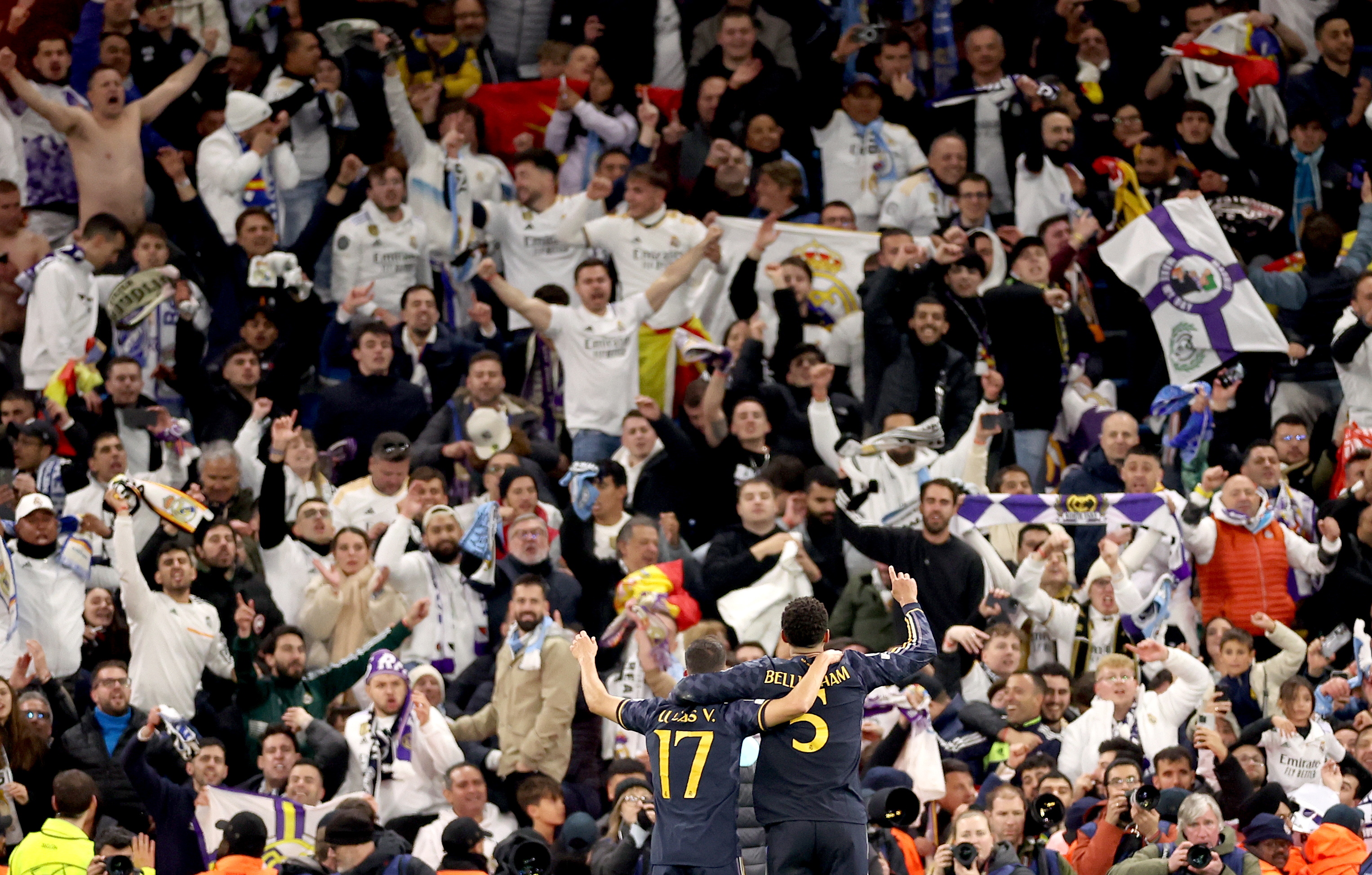 Una noche de Champions League en Madrid