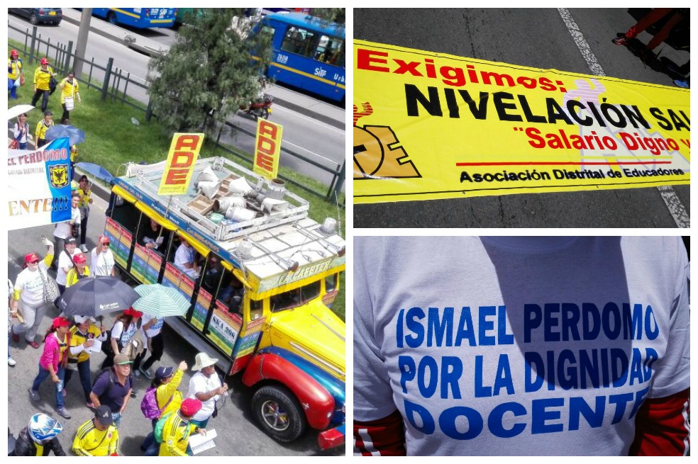 Cientos de maestros salen a las calles a marchar