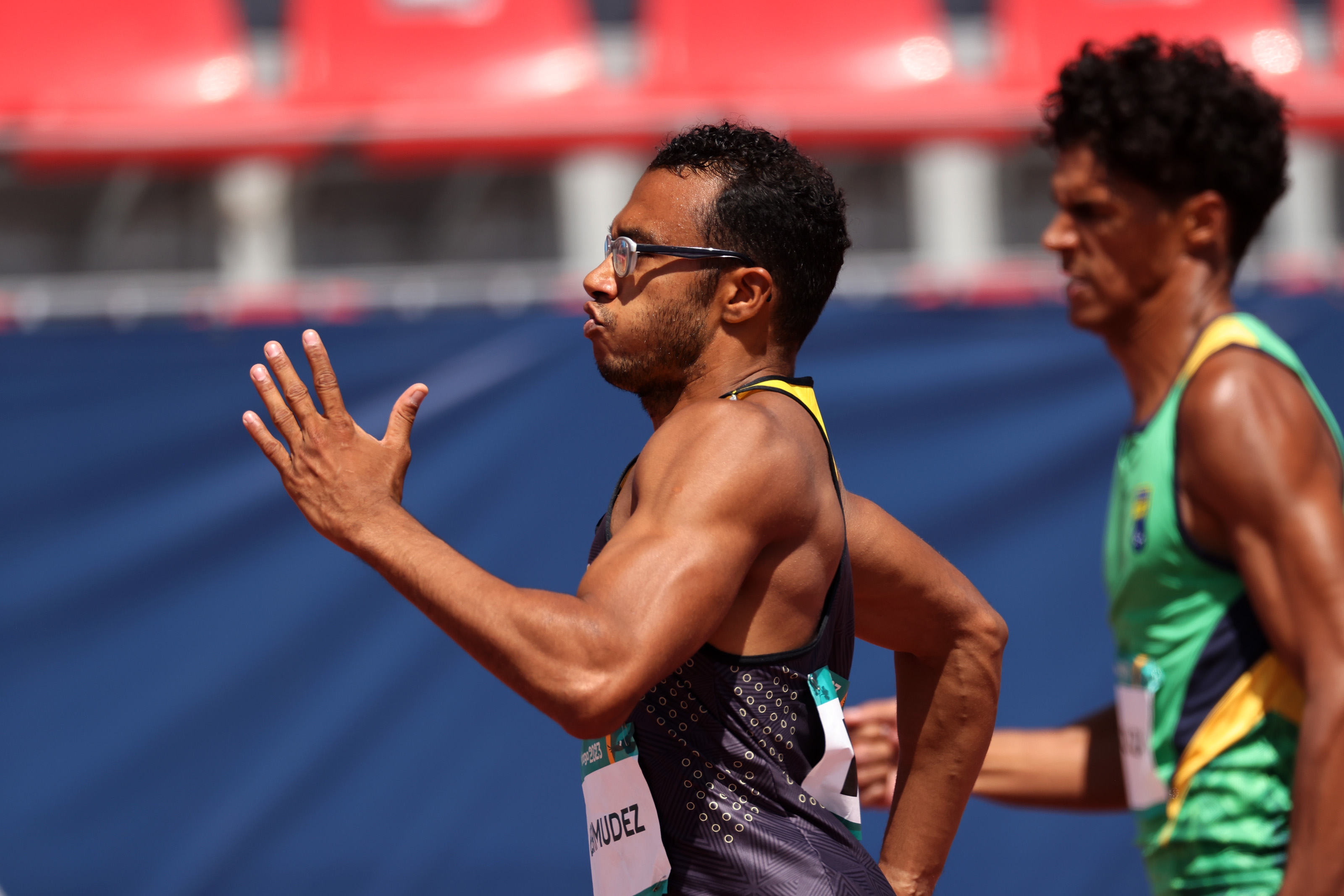 Buinder Bermúdez (izq.), en los pasados Juegos Parapanamericanos.