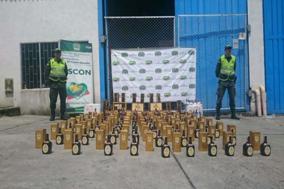 Por contrabando, más de 100 litros de Whisky son incautados en Quindío