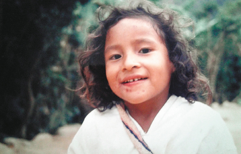 Teyrungʉmʉ Apolinar cuando era niño.