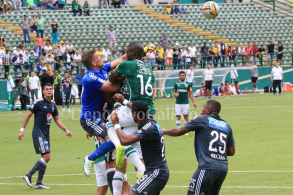 Millonarios y Cali empataron a uno en Palmaseca