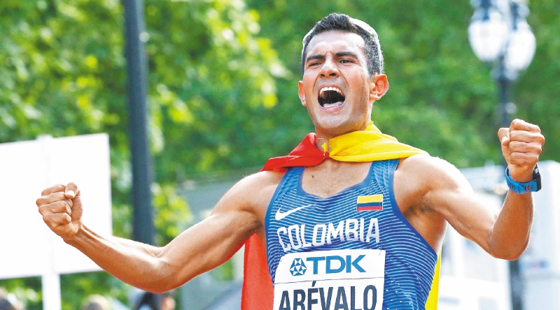 Éider Arévalo, a toda marcha