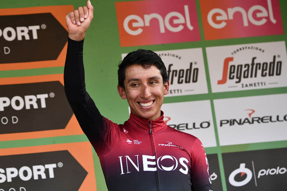 Egan Bernal terminó tercero en el Giro de Lombardía