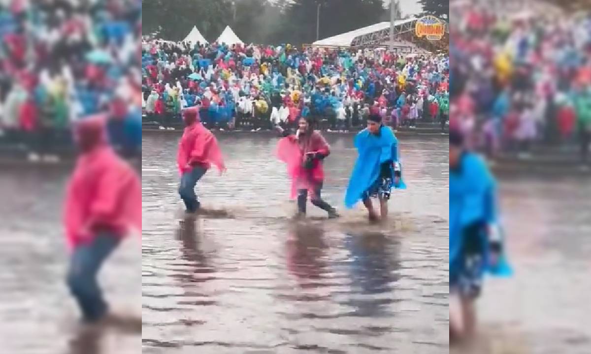 ¿Megaland con piscina incluida? Por lluvias en Bogotá se inundó el Simón Bolívar