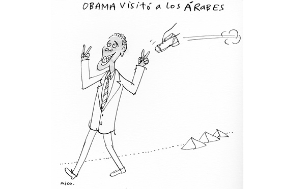 Obama visitó a los árabes