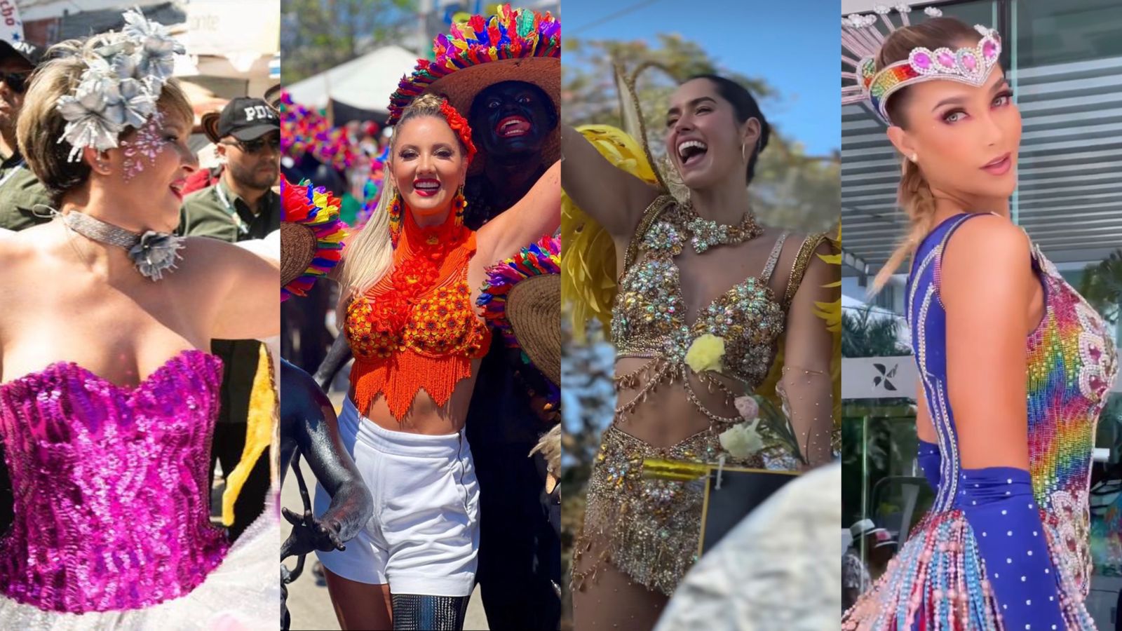 Verónica Alcocer, Paulina Vega y más: así se gozan el Carnaval de Barranquilla
