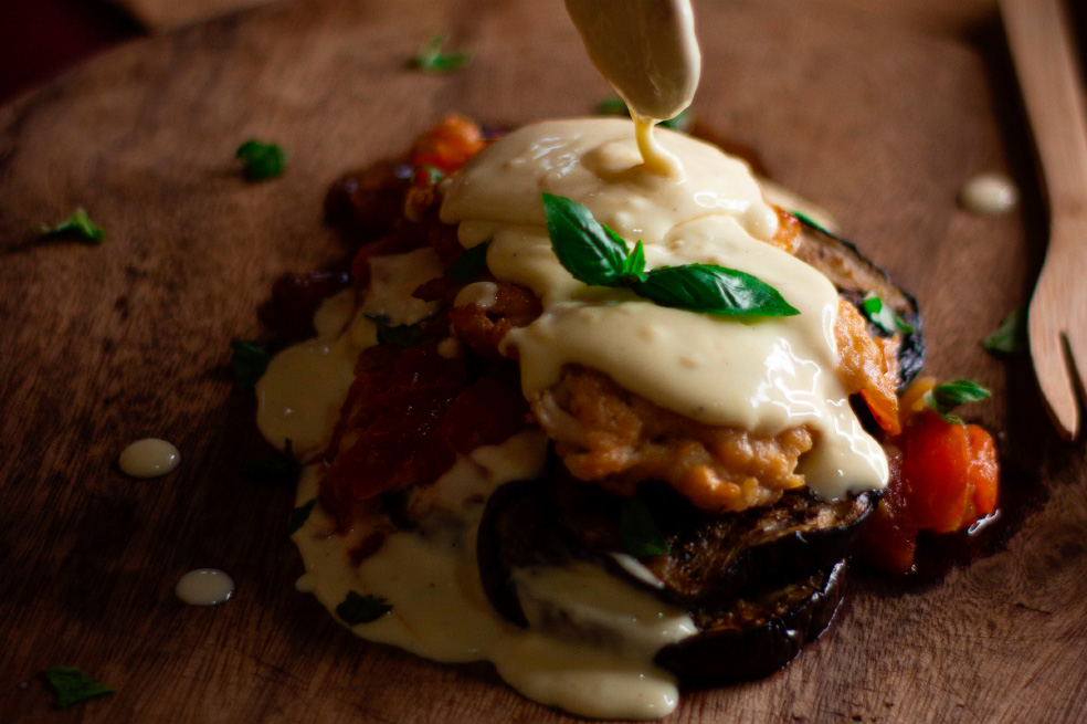 Prepara esta deliciosa lasagna de berenjenas