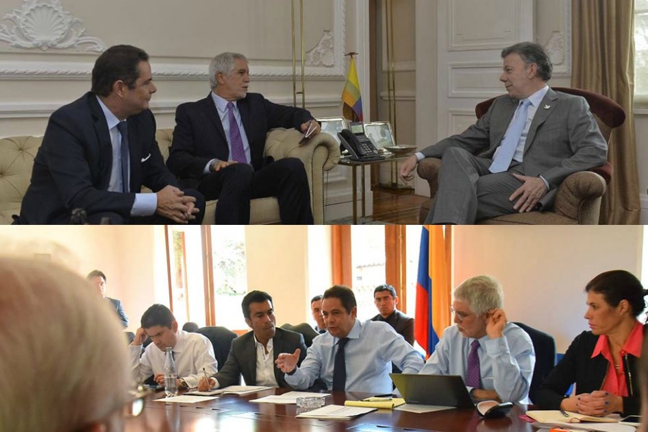 El encuentro de Vargas Lleras, Enrique Peñalosa y Santos. / Prensa Enrique Peñalosa || La reunión del vicepresidente Germán Vargas Lleras con el alcalde electo, Enrique Peñalosa y otros funcionarios del Gobierno nacional. / Vicepresidencia