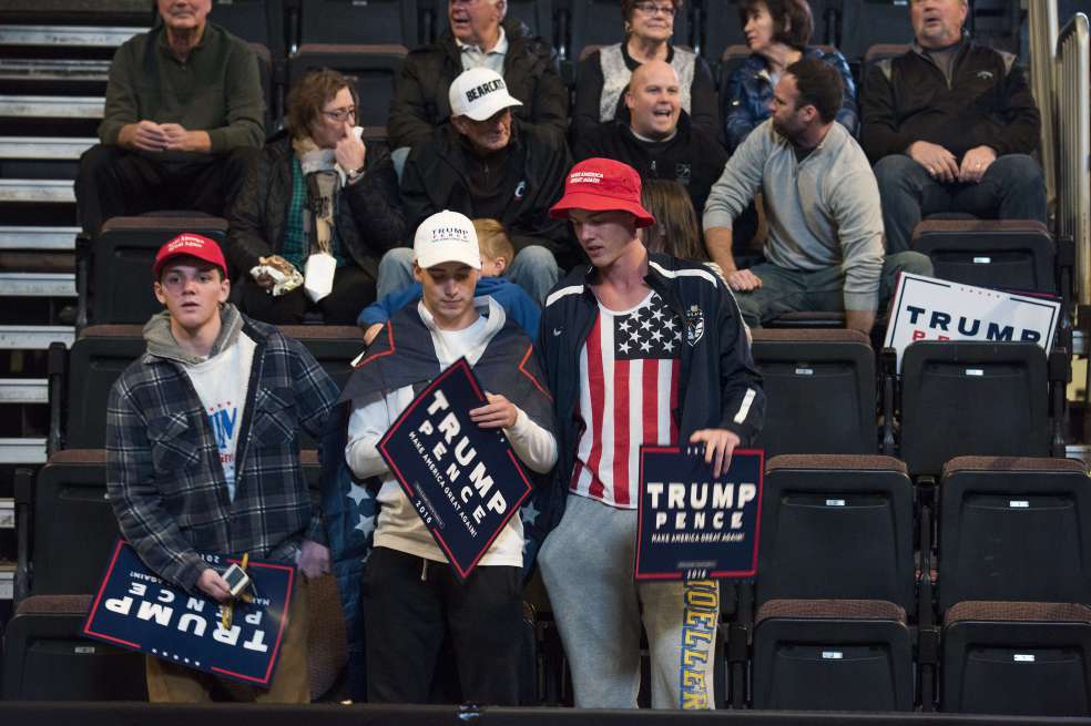Donald Trump durante su gira tras la elección presidencial.  / AFP 