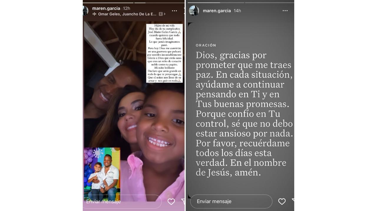 Desgarrador. Viuda de Ómar Geles recuerda al artista en cumpleaños de su hijo