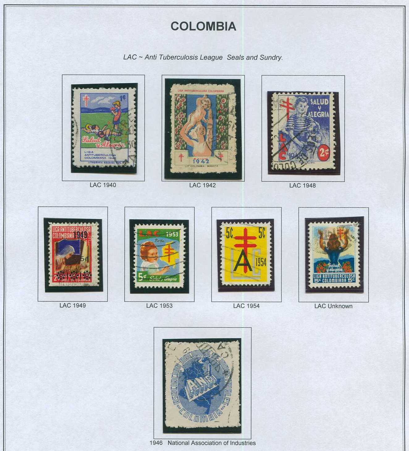 Estampillas de Colombia, Liga Antituberculosa