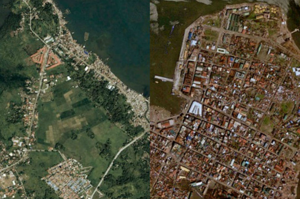 Imágenes de Filipinas antes y después del tifón Haiyan