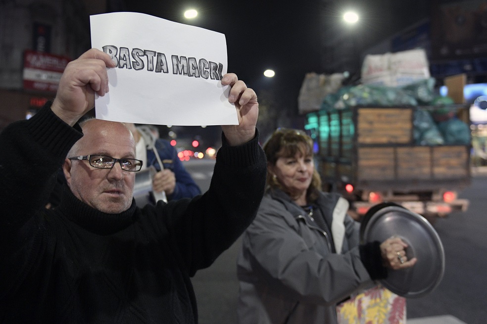 «Cacerolazo» contra Macri en Argentina