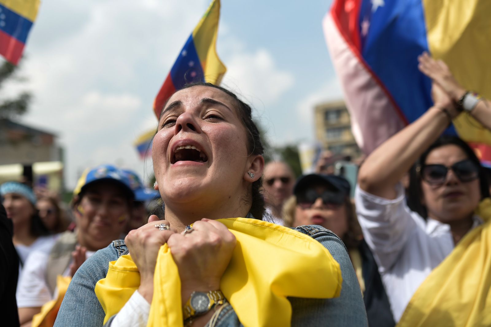 En imágenes: así se vivió la manifestación por Venezuela en Bogotá