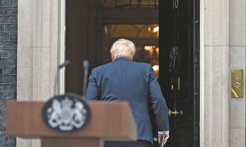 La esperada salida de Boris Johnson