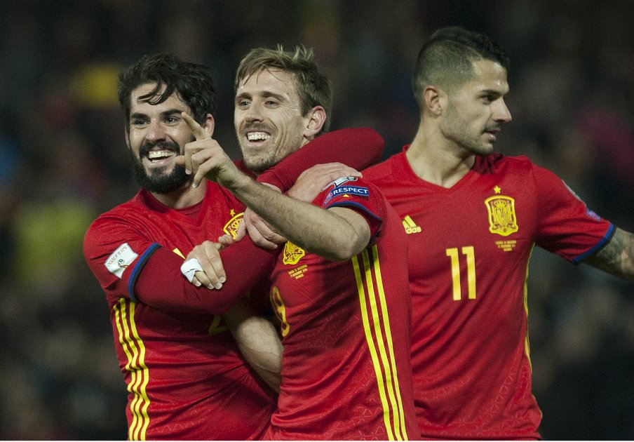 España es líder del Grupo G junto a Italia. / AFP