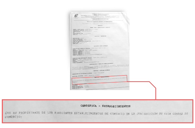Registros Cámara de Comercio de Villavicencio