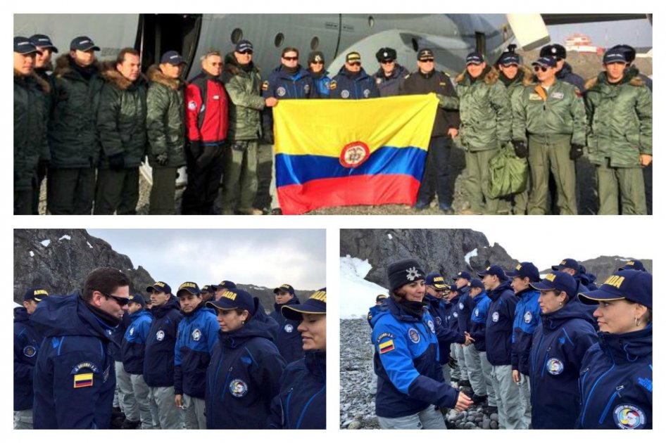 MinDefensa y Canciller visitan la misión científica colombiana en la Antártida