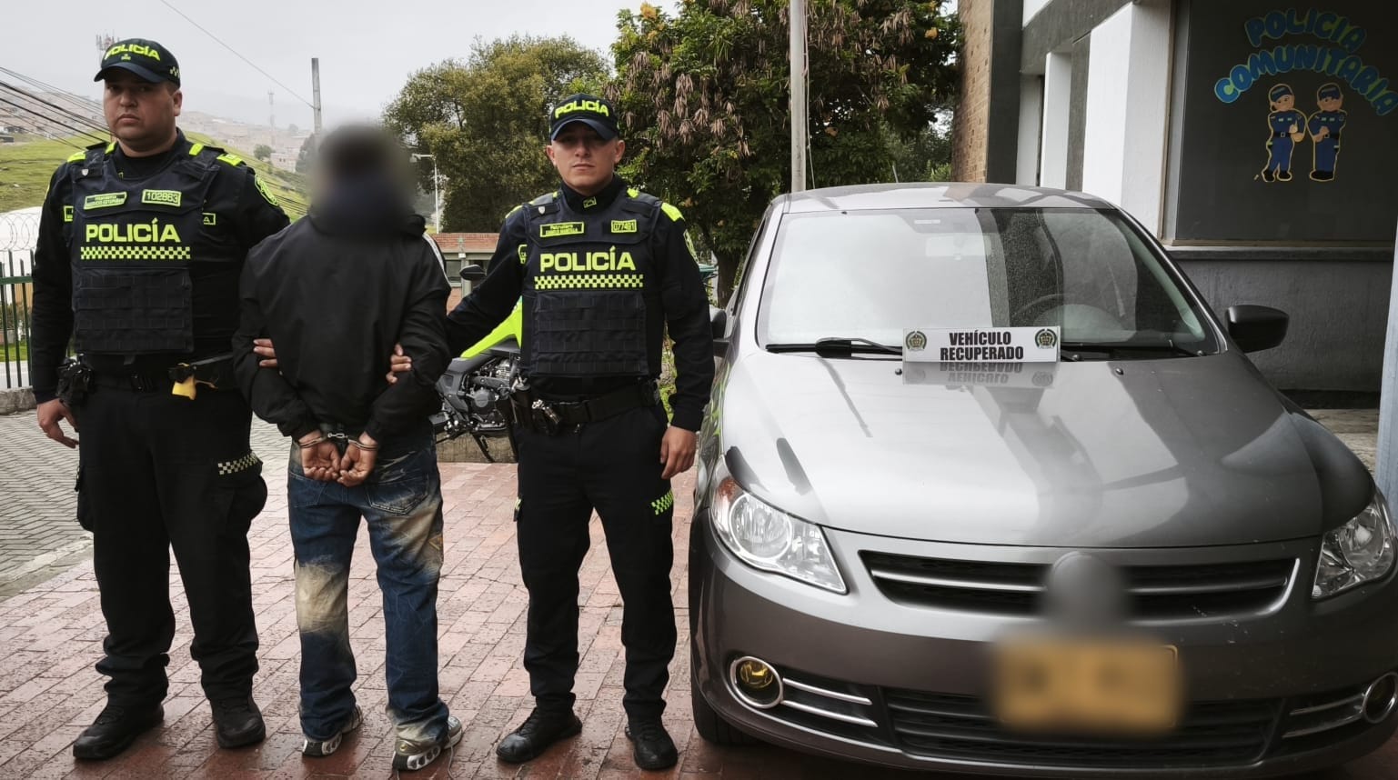 Capturado por hurto de vehículo en Bogotá tenía libertad condicional y antecedentes por robo
