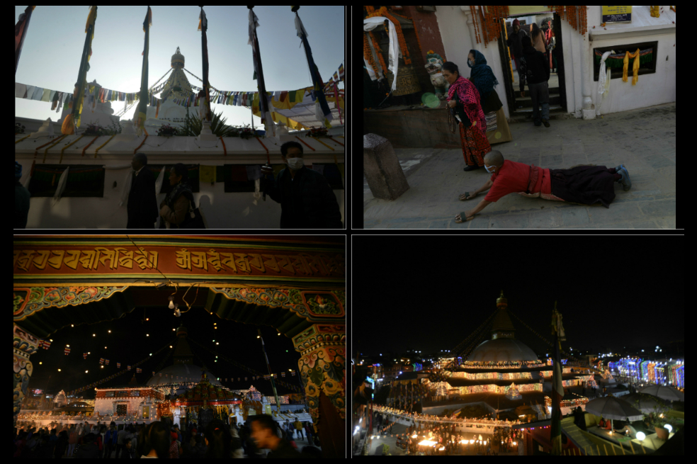 En imágenes: la reconstrucción de templo budista destruido por terremoto en Nepal