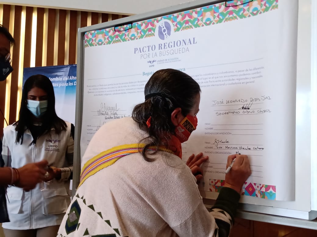 Se firmó el pacto para buscar a los desaparecidos en Bogotá y Cundinamarca