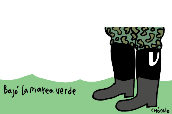 Bajó la marea verde