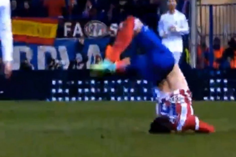 Cristiano Ronaldo causó una caída de escorpión a jugador del Atlético de Madrid