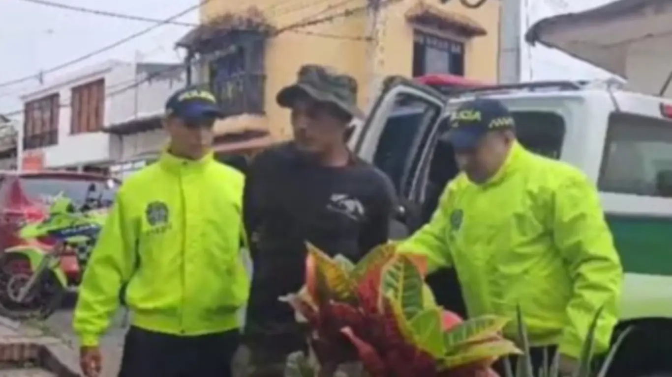 Así fue la captura en Ibagué de acusado de serie de crímenes en Anapoima, fugado en Jamundí