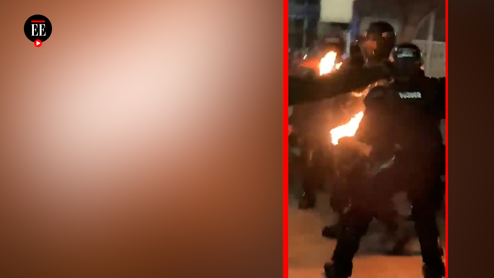 Tres policías resultaron heridos en el Paro Nacional en Bucaramanga