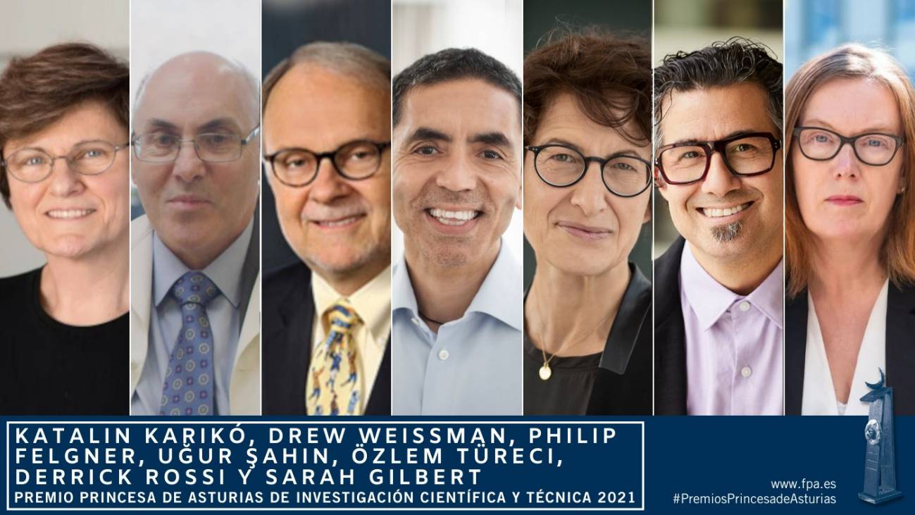 Premios Princesa de Asturias para los investigadores de las vacunas del COVID-19